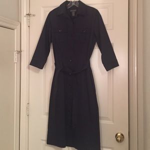 Banana Republic navy shirt dress