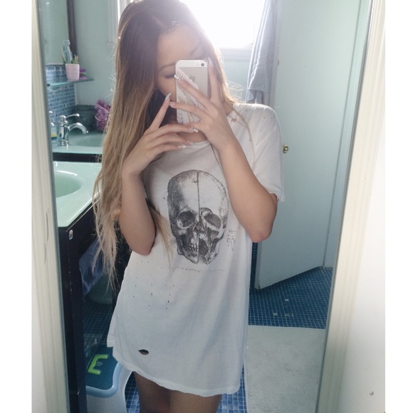 ❌RESERVED❌ JGALT Distressed T-Shirt Dress