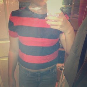 Red and Blue Forever 21 top