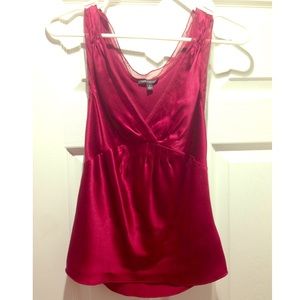 Red cami tank. Beautiful top for the holidays!