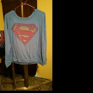 Fuzzy Superman sweater