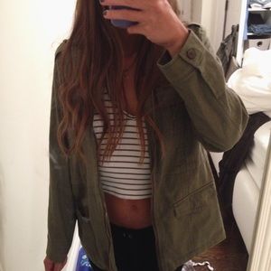 Army Green Cargo Jacket