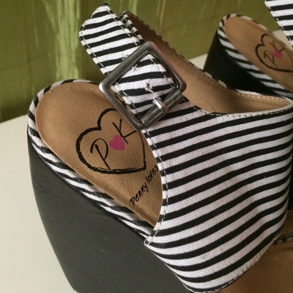 Striped wedge heels - Picture 4 of 4