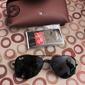 Rayban Aviator RB3025 Black 58mm!