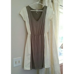 Cotton and leather color block