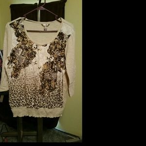 Brown and gold shirt