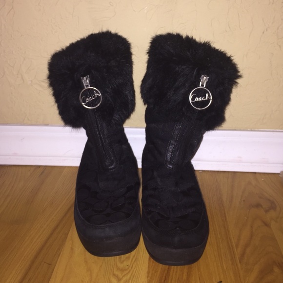 Coach Black Snow Boots
