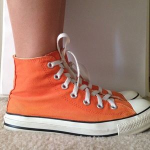 Orange High-Top Converse