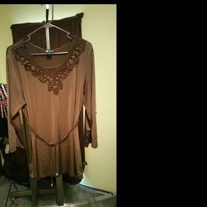 Chocolate brown dressie shirt