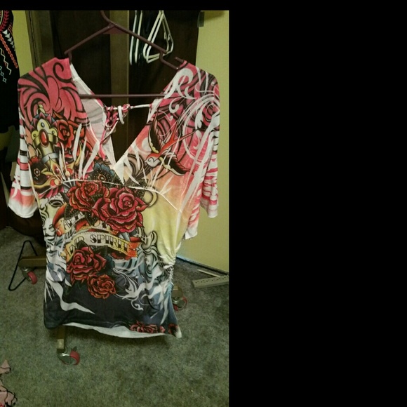 Long Ed Hardy shirt