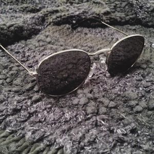 Round Silver Reflector Sunglases
