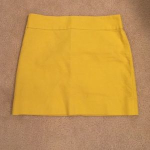 Lemon Yellow J Crew Mini Skirt