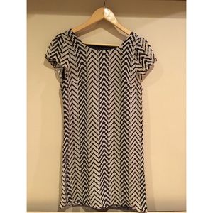 Francesca's Collection Shift Dress, Chevron