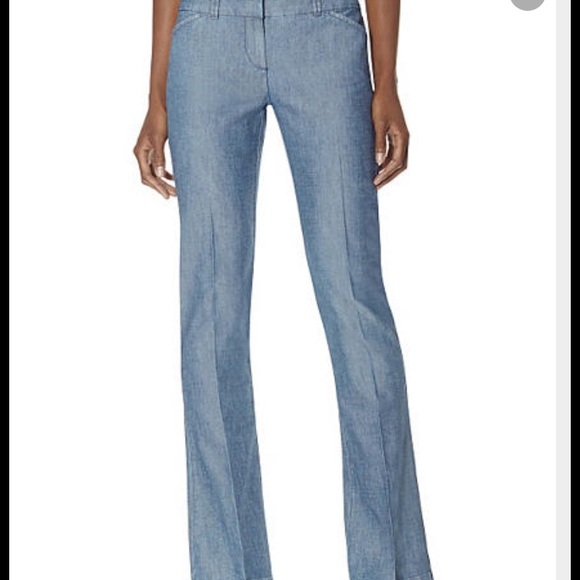 The Limited 312 Fit & Flare chambray trouser jeans