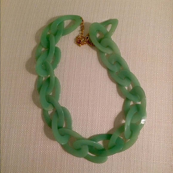 Jade Link Statement Necklace
