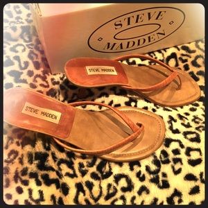 Steve Madden Gumdrop Natural Leather Sandals