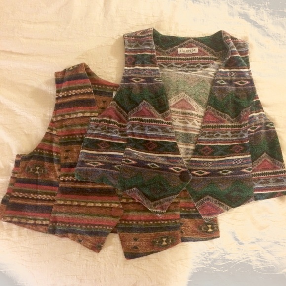 Hipster Native American Indian Cowboy cowgirl Vest