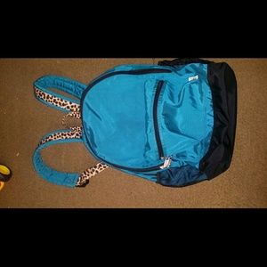 Traded Victorias secret pink cheetah teal backpack