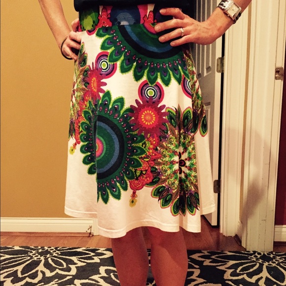Desigual multi color skirt, XS