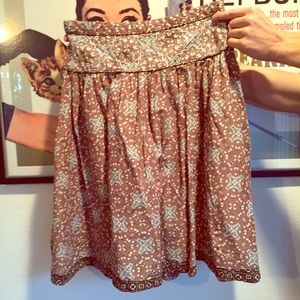 Blue, green and brown skirt from Banana Republic