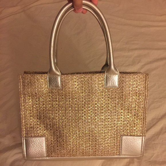 SOLD Auth TORY BURCH Mini 'Ella' Metallic - Picture 2 of 3