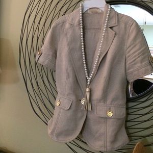 Beige Linen Michael Kors jacket