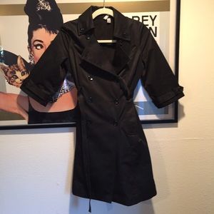 3/4-sleeve classic trench