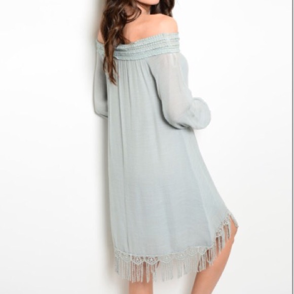 1 Left!! HP!!!🎉🎉🎉🎉🎉🎉Feminine Sage Dress - Picture 2 of 4