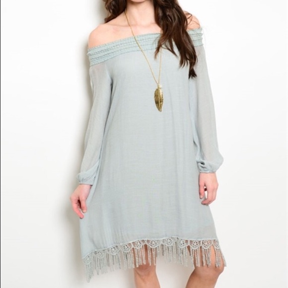 1 Left!! HP!!!🎉🎉🎉🎉🎉🎉Feminine Sage Dress - Picture 3 of 4