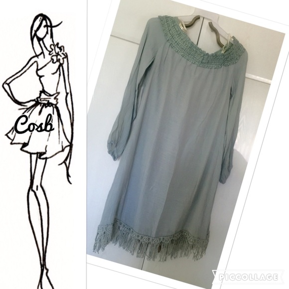 1 Left!! HP!!!🎉🎉🎉🎉🎉🎉Feminine Sage Dress - Picture 4 of 4