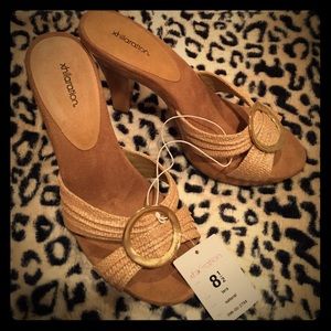 Wooden platform heels Xhilaration for Target