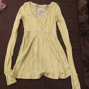 Yellow long sleeve blouse
