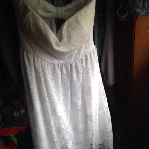 White lace dress