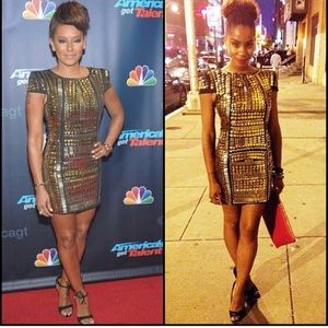 Unique Heros - Cocorigo Dresses - Amazing Gold plated mini dress! As seen on Mel B Unique Heros - Cocorigo Dresses - Amazing Gold plated mini dress! As seen on Mel B