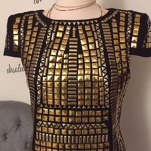 Unique Heros - Cocorigo Dresses - Amazing Gold plated mini dress! As seen on Mel B Unique Heros - Cocorigo Dresses - Amazing Gold plated mini dress! As seen on Mel B