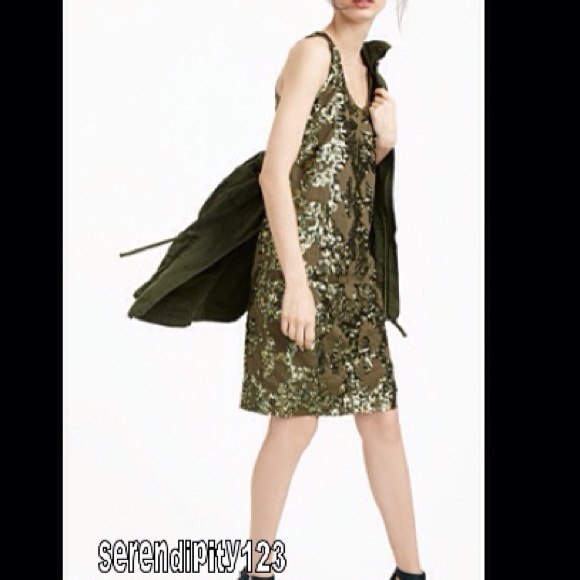 J.Crew IRIDESCENT SEQUIN SHIFT DRESS - Size 0 NEW! - Picture 2 of 4