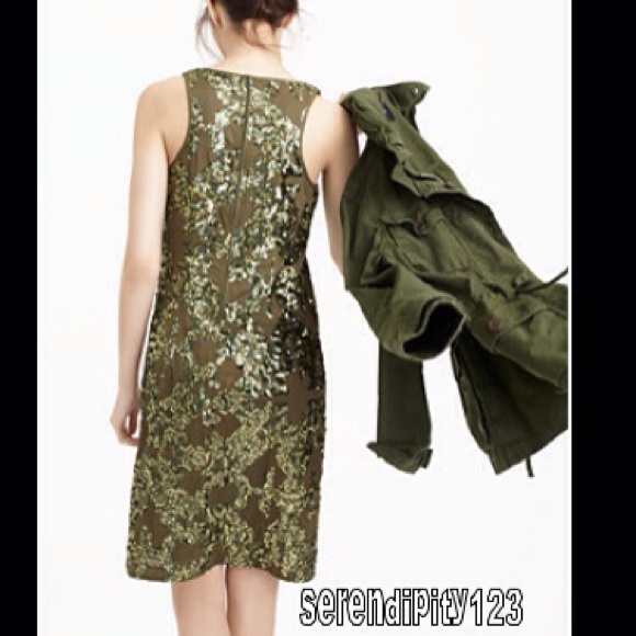 J.Crew IRIDESCENT SEQUIN SHIFT DRESS - Size 0 NEW! - Picture 3 of 4