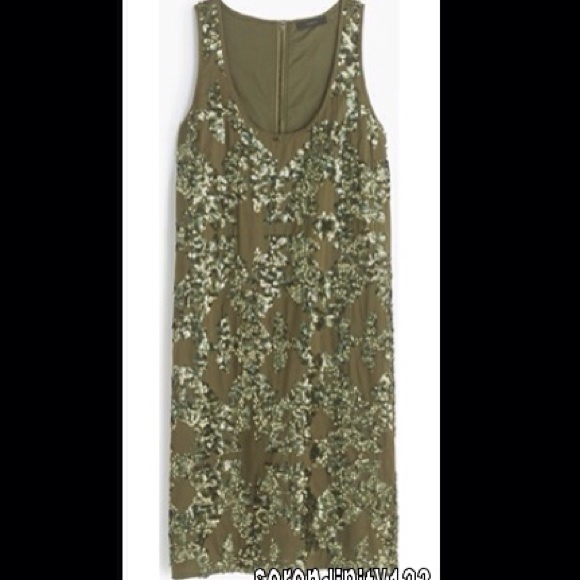 J.Crew IRIDESCENT SEQUIN SHIFT DRESS - Size 0 NEW! - Picture 4 of 4