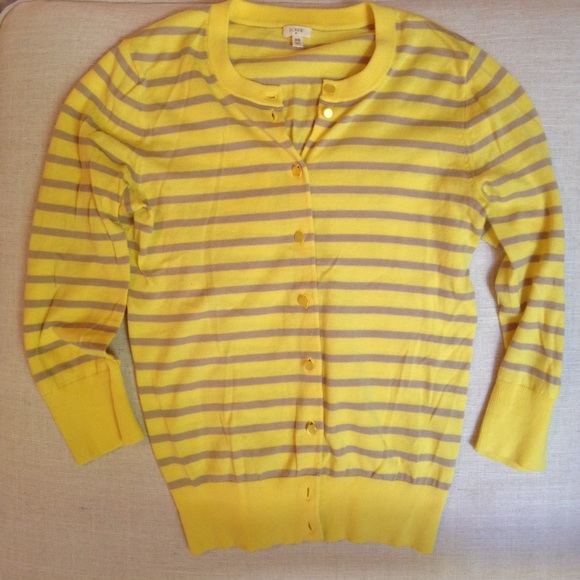 JCrew Factory Clare cardigan in stripe - Picture 1 of 3