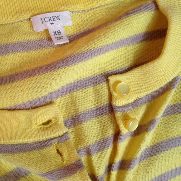 JCrew Factory Clare cardigan in stripe - Picture 2 of 3
