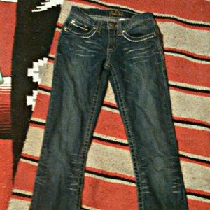 Cruel Girl, Dark wash, Size 1 Xtra Long Jeans