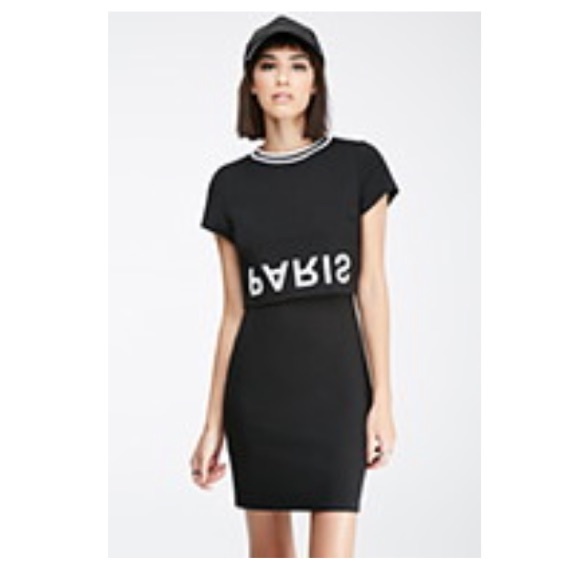 Paris Graphic Dress