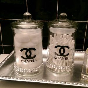 Custom Design Cotton & Q-Tip Canisters with Lids