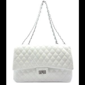 White handbag