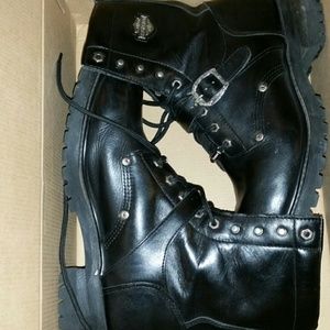 Men's Harley Davidson leather boots sz 12