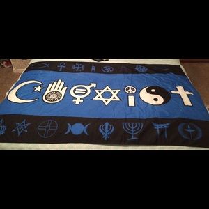 Blue and Black tapestry