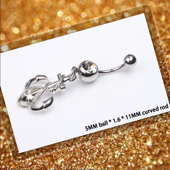 Anchor belly ring - Picture 2 of 2