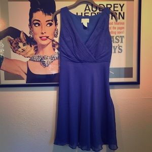 Cobalt chiffon dress