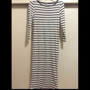Mid Length, Body Con striped dress