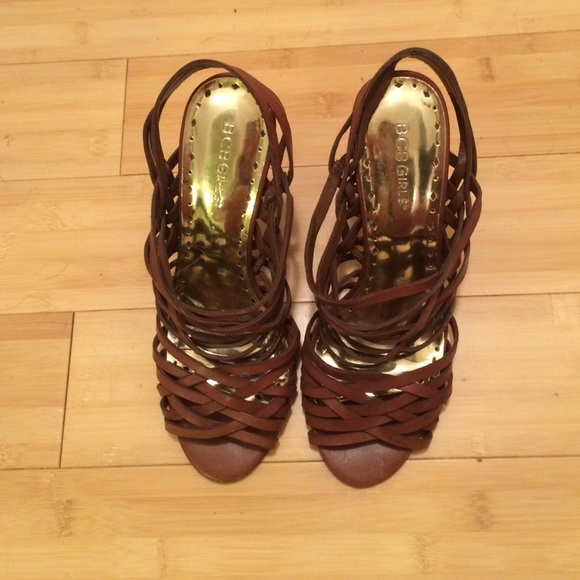 Strappy Cognac Sandals